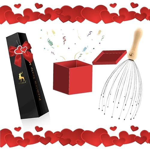 USAGA 32 Fingers Head Massager Head Scratcher Scalp Massager Wood Handle | for Head Massage and Body Relaxation thumbnail 4