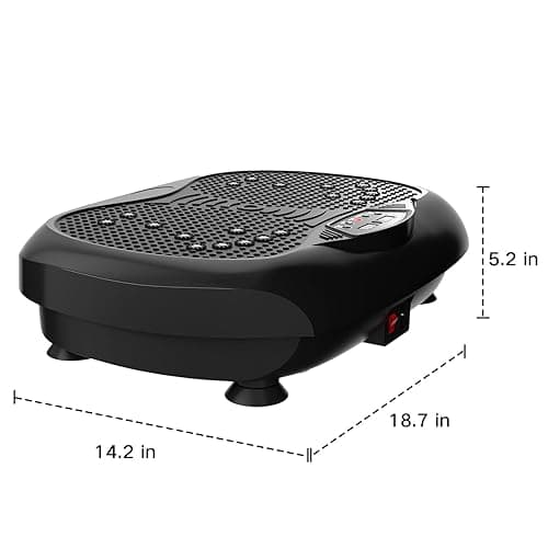 Natini Vibration Plate Exercise Machine - Whole Body Workout Vibration Platform Lymphatic Drainage Machine for Weight Loss Home Fitness with Resistance Bands Remote thumbnail 7