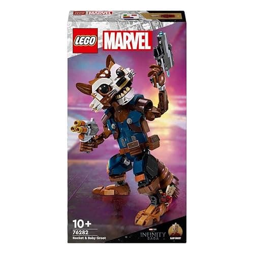 Lego Marvel Rocket & Baby Groot, Buildable Superhero Toy for Kids from Marvel Studios' Guardians of The Galaxy, Figure for Role Play, Gift for Boys and Girls from 10 Years, 76282 thumbnail 4