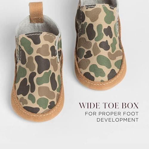 Freshly Picked Slip On Baby Shoe | Genuine Italian leather, elastic side panels, runs big. Sizes NB-5, soft sole. Handcrafted in Utah, USA. thumbnail 5