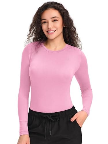 COZYFIT Scrub Undershirts Long Sleeve Women - Underscrub Comfort Tee - Image 1