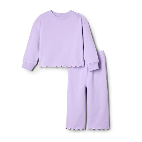 Amazon Essentials x Sofia Grainge Toddlers and Baby Girls' French Terry Pant and Top Set - Image 1