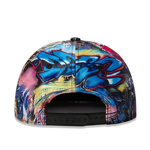 CNUSER Trucker Hat Fashion Mens Women Snapback Hats - Flat Bill Brim Hat Adjustable Baseball Cap | Mens Women, Fashion thumbnail 4