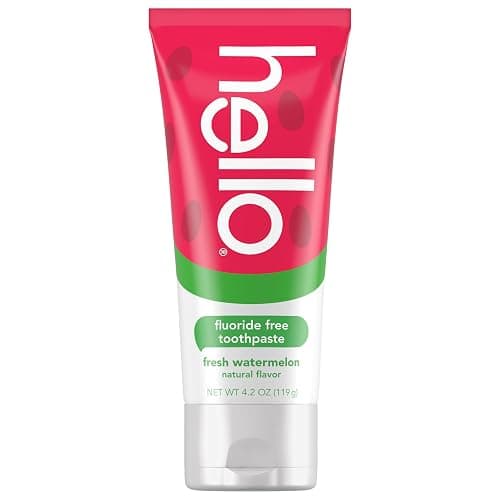 hello Kids Fluoride Free Toothpaste, Fresh Watermelon, 4.2 oz | For Kids of All Ages, Removes Plaque, Polishes and Brightens, Tastes Awesome, Vegan, Gluten Free, SLS Free thumbnail 9
