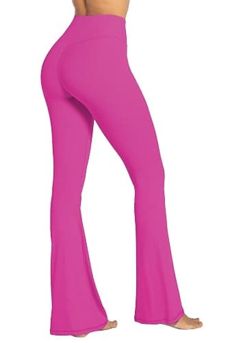 Sunzel Womens Flare Leggings No Front Seam Flare Yoga Pants with Tummy Control Crossover High Waist - 28" / 30" / 32" / 34" thumbnail 6