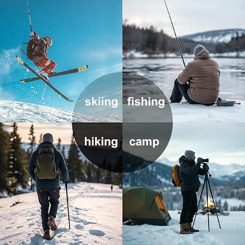 Gash Hao Mens Waterproof Ski Snow Pants Hiking Softshell Cargo Fleece Lined Warm Insulated Outdoor Fishing Pants thumbnail 6