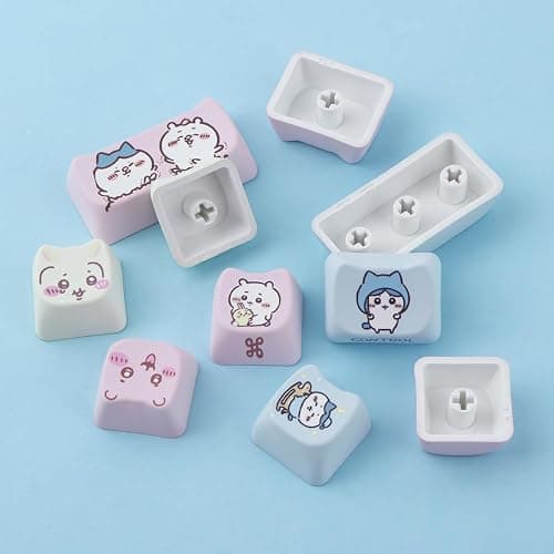 TYRIXKI PBT Keycaps 134 Keys Chiikawa Keycaps Dye-Sublimation Cute Kawaii Keycap Mao Profile Cat Shape Custom Keycap for Cherry Gateron MX Swithes Mechanical Keyboards thumbnail 6