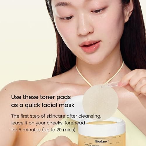 Biodance Vita Niacinamide Gel Toner Pads, Dark Spot Corrector, Evening Skin Tone, Gentle Exfoliating Toner Pads with Vitamin C, Pre-Soaked Pads, Korean Skin Careㅣ4.93 fl.oz.(140g)*60Pads thumbnail 9