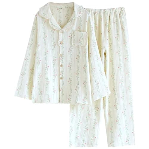 Vhitler Linen Set Coquette Womens Pajamas Set Summer Lounge Sets for Women Old Money Aesthetic - Image 1