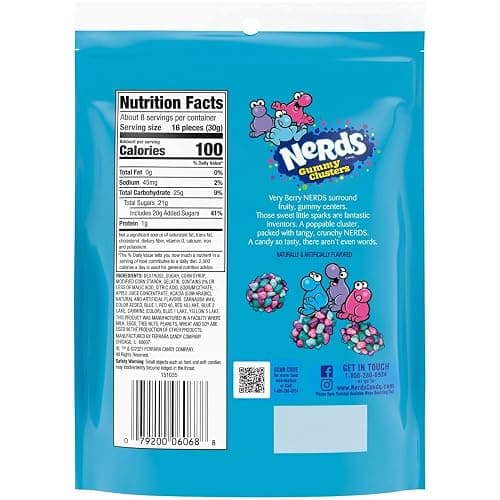 Nerd Nerds Gummy Clusters,Very Berry,8oz thumbnail 2