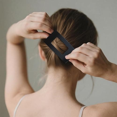 8 PCS French Flat Hair Clips for Women Girls,Matte Lay Flat Claw Clips, Large No-Slip Claw clips for Thick & Thin Hair, Strong Hold Styling Barrettes Accessories for Daily Styling thumbnail 7