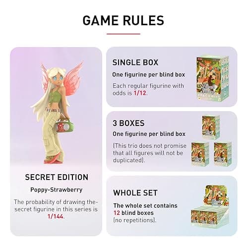 POP MART Peach Riot Punk Fairy Series Figures 3Boxes 2.5 inches Articulated Character Premium Design gifts for women Fan-Favorite blind box Collectible Toy Art Toy Action Figure - Punk Fairy Series - 3Boxes thumbnail 7