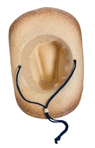 Men's Corona Extra Straw Beach Cowboy Hat with Curved Brim Tan - Tan thumbnail 4