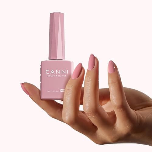 CANNI Baby Pink Gel Nail Polish, 1Pcs Light Pink Nude Gel Polish Soft Color High Gloss Soak Off U V Nail Manicure Salon DIY thumbnail 6