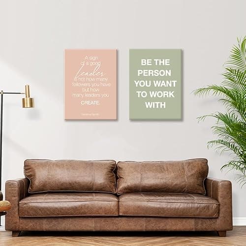 YEOION Office Inspirational Wall Art,Teamwork Motivational Wall Decor for Office,Workplace Canvas Wall Art Set of 6 thumbnail 4