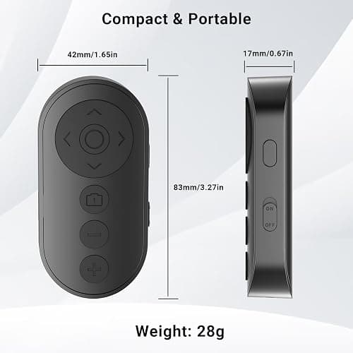Wireless Camera Remote Control with Zoom for iPhone & Android, Bluetooth Camera Remote Shutter with Front/Rear Camera Switch for Photo & Video, Smartphone Bluetooth Clicker for TikTok. thumbnail 9