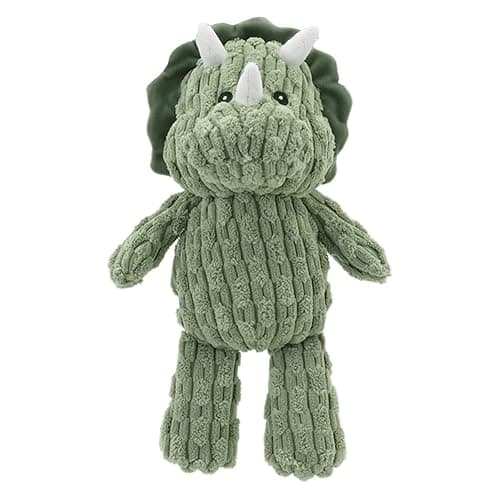 (1 Pack) Green triceratops plus dog toy  - Image 1