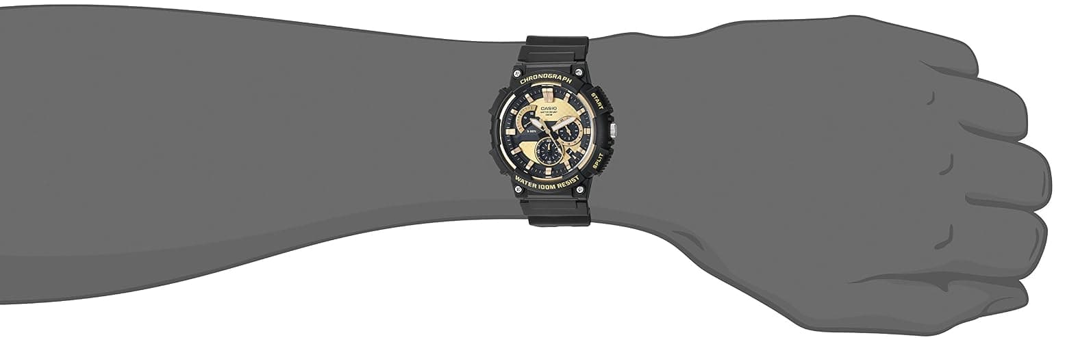 Casio Men's MCW-200H-9AVCF Retrograde Analog Display Quartz Black Watch thumbnail 2