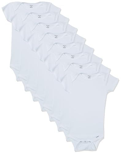 Gerber unisex-baby 8-pack Short Sleeve Onesies Bodysuits - Image 1