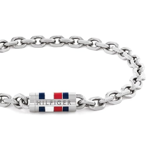 Tommy Hilfiger Jewelry Braccialetto a Catena da Uomo in Acciaio Inossidabile – Disponibile in Argento o Oro thumbnail 2