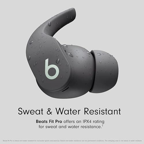 (Refurbished) Beats by Dr. Dre - Beats Fit Pro True Wireless Noise Cancelling In-Ear Headphones - Sage Gray thumbnail 9