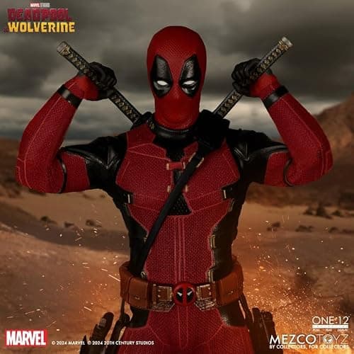 Mezco Toyz One:12 Collective Deadpool & Wolverine: Deadpool 1/12 Scale Collectible Figure thumbnail 3
