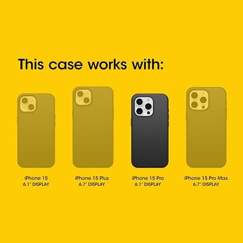 OtterBox iPhone 15 Pro (Only) Commuter Series Case - Crisp Denim (Blue), Slim & Tough, Pocket-Friendly, with Port Protection thumbnail 2