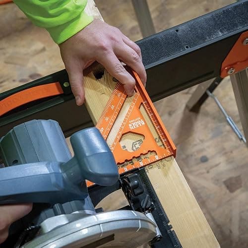 Klein Tools 935SQVP 7-Inch Rafter and 16 x 24-Inch L-Shaped Framing Square Set, Double Laser Etched Aluminum, Multi-Functional Carpenter Layout Tool for Woodworking thumbnail 12