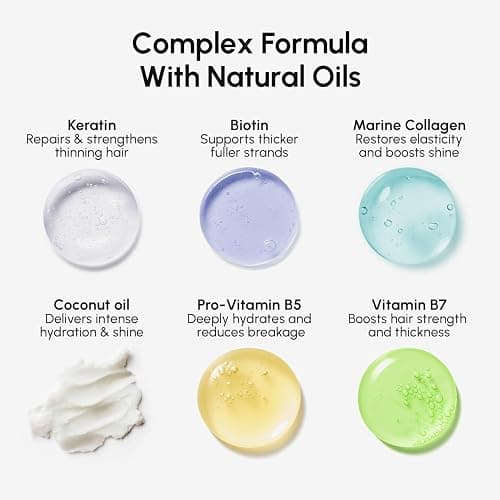 MAREE Deep Conditioning Hair Mask for Damaged Hair Treatment – Keratin Hair Care for Hydrating Growth Repair Moisturizing – Dry Curly Color Refreshing – Tratamiento Mascarilla Para el Cabello Seco thumbnail 7
