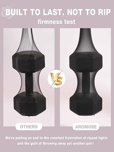 ARMOROSE Indestructible Tights for Women, Rip Resistant Durability T-Crotch Pantyhose Semi Sheer High Waist Stockings thumbnail 5