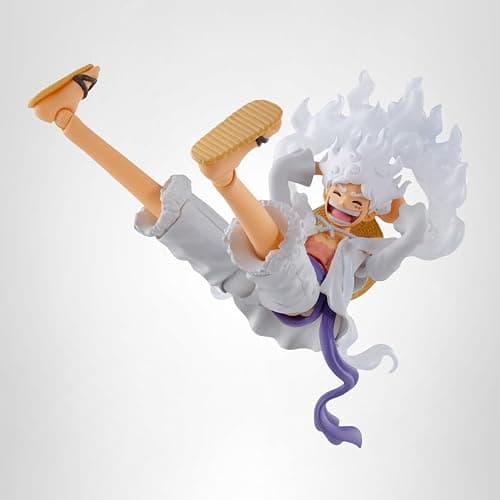 TAMASHII NATIONS - One Piece - Monkey D. Luffy -GEAR5- S.H.Figuarts Action Figure | One Piece 6 Inch Action Figure S.H. Figuarts - Monkey D Luffy Gear5 Reissue thumbnail 14