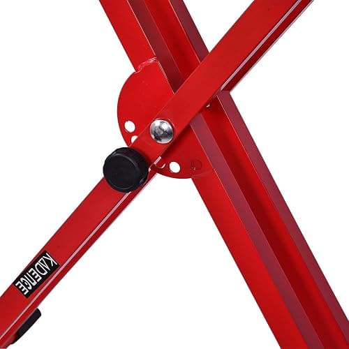 Kadence Heavy-Duty Piano Keyboard Stand - NK13-3kg Dual Braced - Locking Straps - Red thumbnail 3