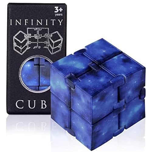 Infinity Cube Toy Fidget Galaxy, Fidget Sensory Cube Toys for Kids and Adults for Stress Relief and Anti-Anxiety, Mini Gadget for Boys and Girls with Autism, ADD, and ADHD, Cool Handheld Desk Toy - Image 1