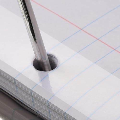 Oxford Reinforced Filler Paper, 8.5 x 11 Inch, College Rule, 3 Hole Punched, Lined Loose Leaf Paper for Ring Binders, 100 Sheets, White (1002097) thumbnail 6