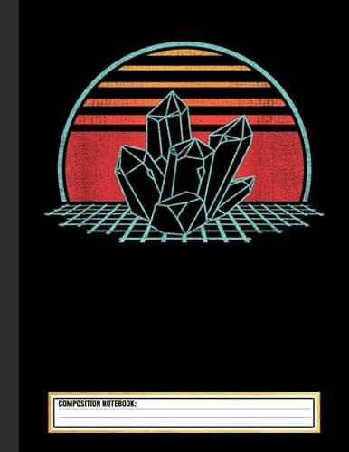 Geology Mineral Rock Collecting Retro 80s Collector Composition Notebook - Image 1