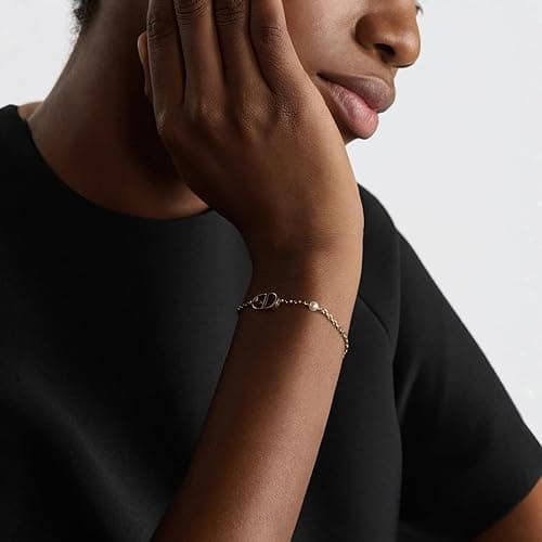 Personalized Initial Pearl Bracelet,18K Gold Women's Light Luxury Letter Bracelet,Thick Gold Plated Hypoallergenic and Color Fast Gift for Girlfriend on Festivals and Birthdays Gift thumbnail 5