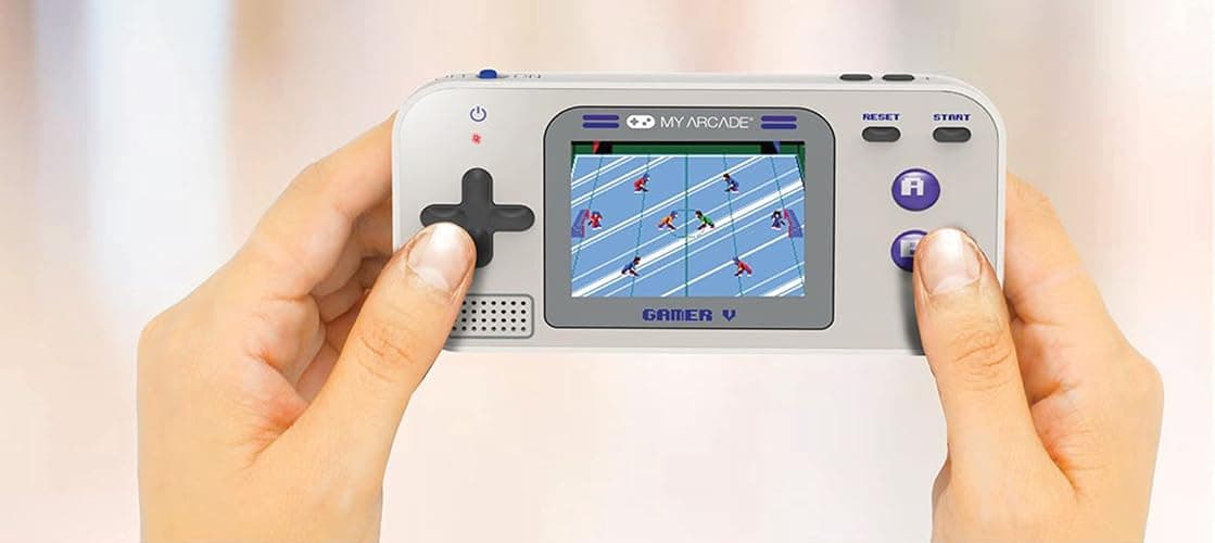 My Arcade Gamer V Classic-Purple: Portable Gaming System with 220 Games, 2.5" Color Display, Pocket Size (DGUN-3920) thumbnail 2