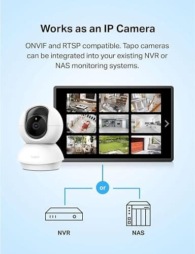 TP-Link Tapo Pan/Tilt Security Camera for Baby Monitor, Pet Camera w/Motion Detection, 1080P, 2-Way Audio, Night Vision, Cloud & SD Card Storage, Works with Alexa & Google Home (Tapo C200) thumbnail 7