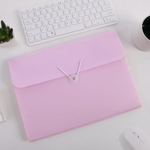 SKYDUE Accordion File Organizer, Expanding File Folder with 7 Pockets, Portable Receipt Paper Bill Document Organizer, Letter/A4 Size Filing Folder School Office Supplies, Lightpurple thumbnail 2