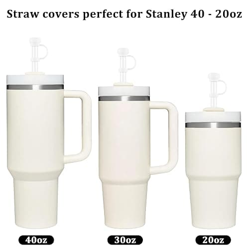 Affute 4 Pcs Straw Covers for Stanley Cup 40-20 oz, 0.4 inches Silicone Straw Cover Caps, Stanley Cups Accessories, Dust-proof and leak-proof (4 Straw Covers) thumbnail 4