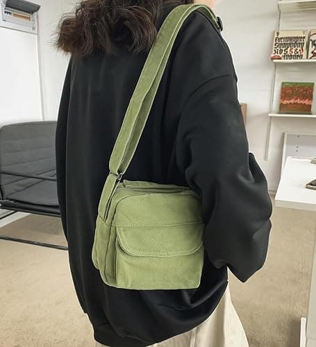 Collsants Small Crossbody Bag Cute Purse Mini Canvas Crossbody Purse Phone bag thumbnail 3