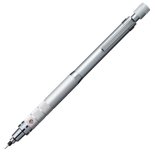 Uni Kuru Toga Roulette Model Auto Lead Rotation 0.5mm Mechanical Pencil, Silver Body (M510171P.26) - Image 1