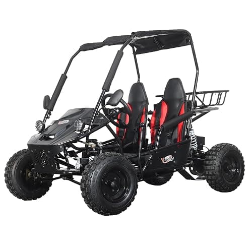 X-PRO Rover 110cc Go Kart with Automatic Transmission w/Reverse, LED Headlights, Big 16" Wheels! (Black) - Image 1