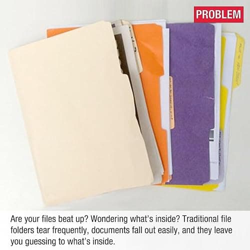 Ultimate Office PocketFile Clear Poly Document Folder Project Pockets, 3rd-Cut, Letter Size, in 6 Assorted Colors, Set of 18 thumbnail 2