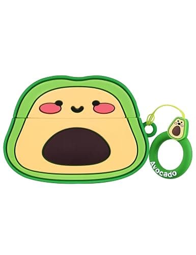 Ention Adorable Case for AirPods Pro3 2025 Version Kawaii Cover Cartoon Shockproof Anime Cute Anti-Fall Cases Avocado - Image 1