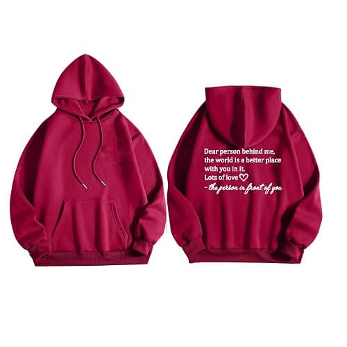 Ceboyel Womens Trendy Hoodies With Sayings Long Sleeve Sweatshirts Pullover Casual Tops Y2K Teen Girls Clothing thumbnail 2