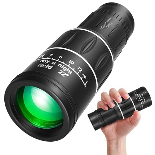 10X42 Mini Monocular Telescope, Birthday Gifts for Men Dad Him Husband Teen Boys, White Elephant Gift for Adults, BAK4 & FMC Prism Scope for Birdwatching Outdoors Hunting, Cool Gadgets for Men - Image 1