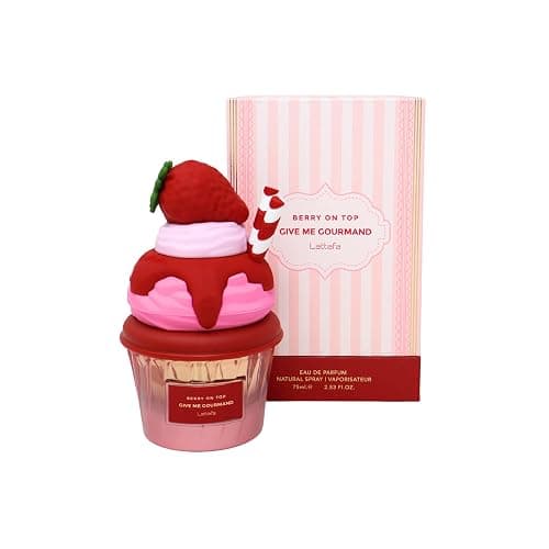 Lattafa Berry On Top Eau de Parfum, Give Me Gourmand Collection, Fruity Berry & Vanilla Cream Scent, Spray Form, 75ml - Image 1