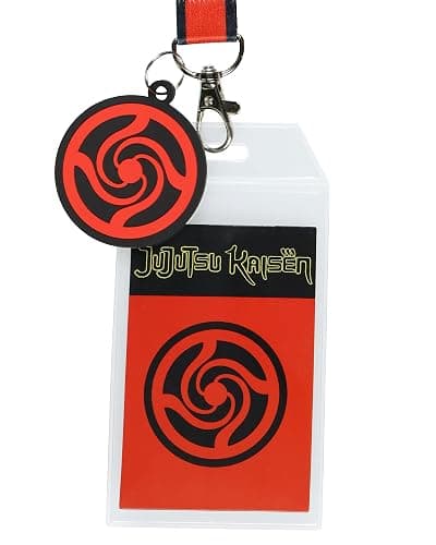 Jujutsu Kaisen Manga Lanyard Chibi Gojo Itadori Breakaway ID Badge Holder with Rubber Charm Anime Merch thumbnail 2
