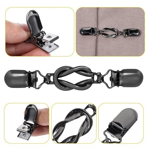 3 Pezzi Spille Vintage per Cardigan, Clip Decorativi per Vestiti, Cinch Clip per Stringere Abiti e Pantaloni, Fermaglio per Sciarpe Retrò thumbnail 4